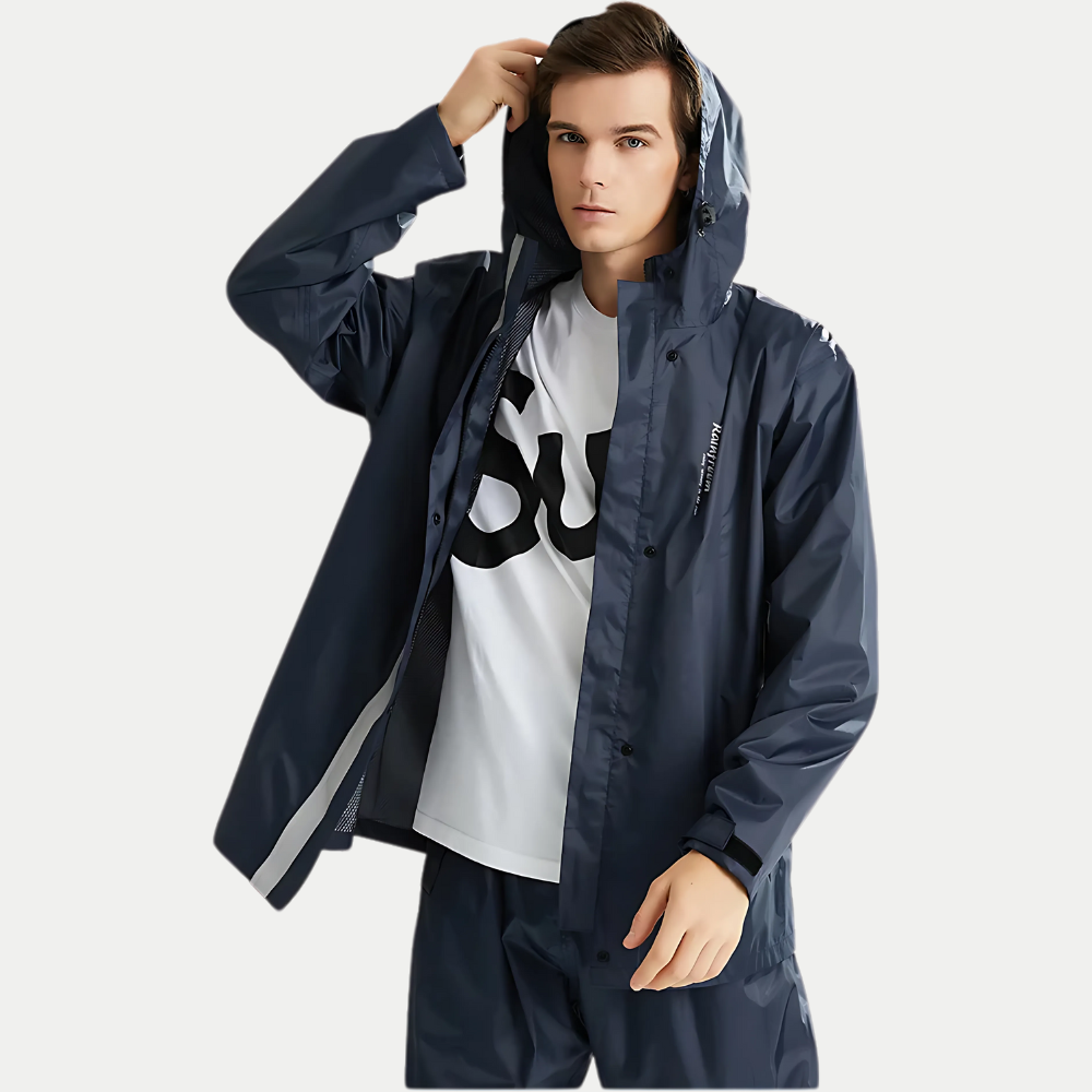 Men’s Waterproof Rain Suit – Jacket & Pants Set for Hiking & Outdoor Use