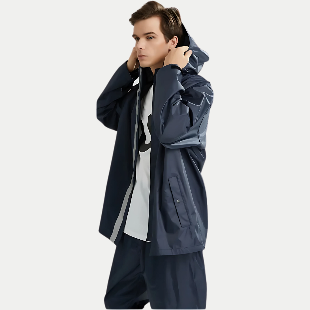 Men’s Waterproof Rain Suit – Jacket & Pants Set for Hiking & Outdoor Use