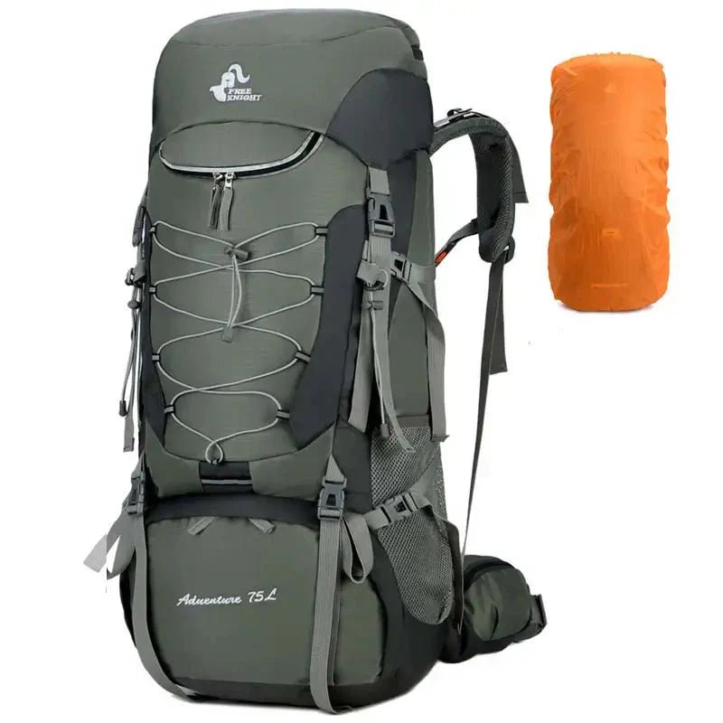 75L Hiking Backpack with Rain Cover for Camping and Trekking - The PeakTrail
