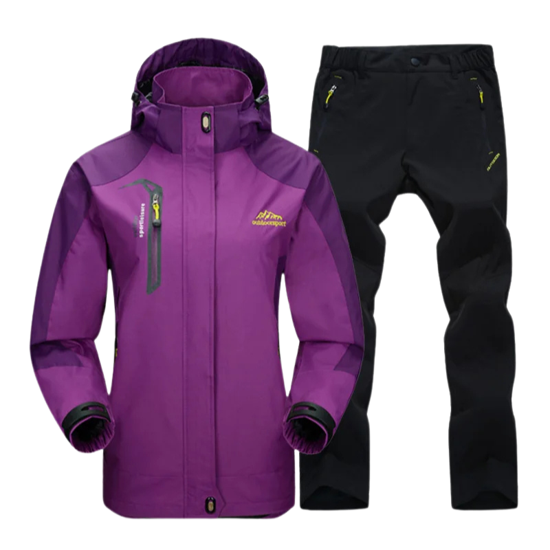 Women’s Outdoor Hiking Set – Waterproof Jacket & Pants for Everyday Adventure