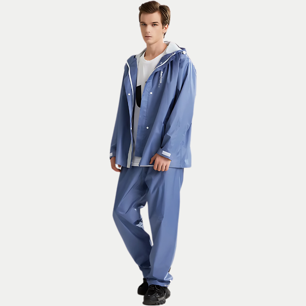 Men’s Waterproof Rain Suit – Jacket & Pants Set for Hiking & Outdoor Use