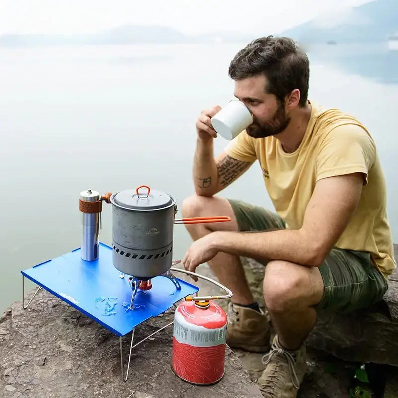 Aluminium Alloy Folding Camping Table Mini Portable Size - The PeakTrail