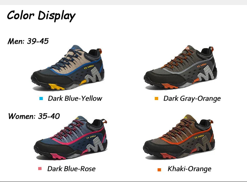 Unisex Waterproof Hiking Shoes for Trekking