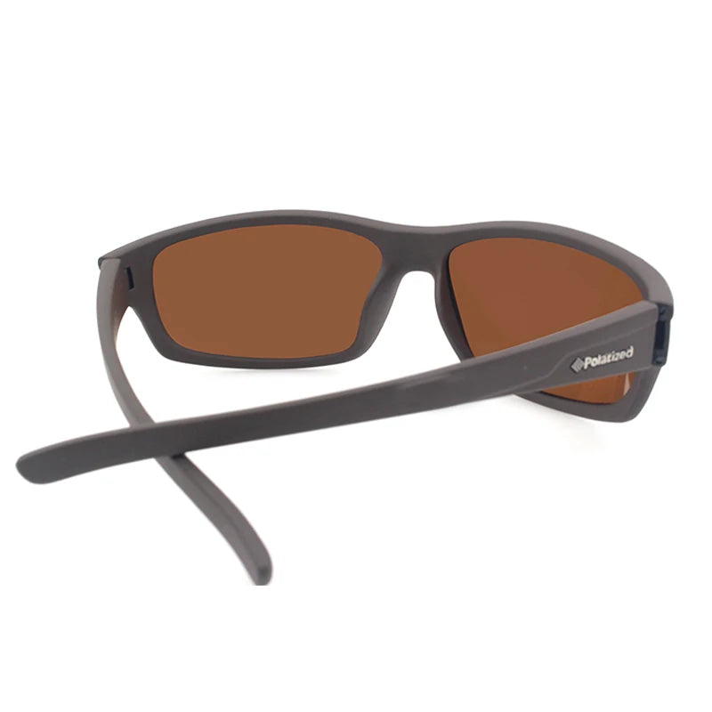 Men’s Polarized Sports Sunglasses – UV400 Rectangular Outdoor Eyewear for Cycling & Hiking