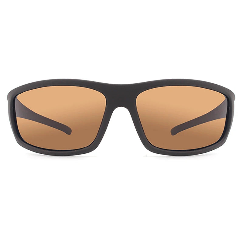 Men’s Polarized Sports Sunglasses – UV400 Rectangular Outdoor Eyewear for Cycling & Hiking