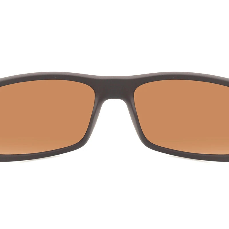 Men’s Polarized Sports Sunglasses – UV400 Rectangular Outdoor Eyewear for Cycling & Hiking