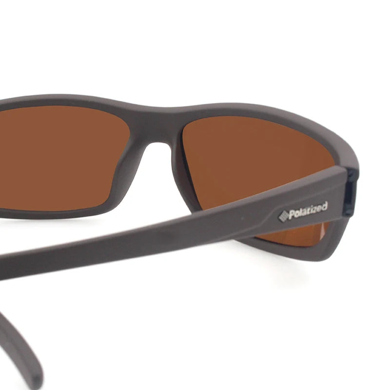 Men’s Polarized Sports Sunglasses – UV400 Rectangular Outdoor Eyewear for Cycling & Hiking