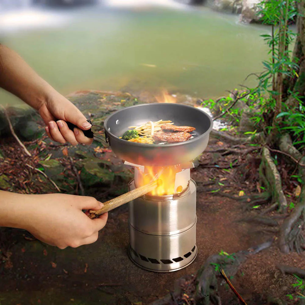 Ultralight Compact Wood Burning Camping Stove