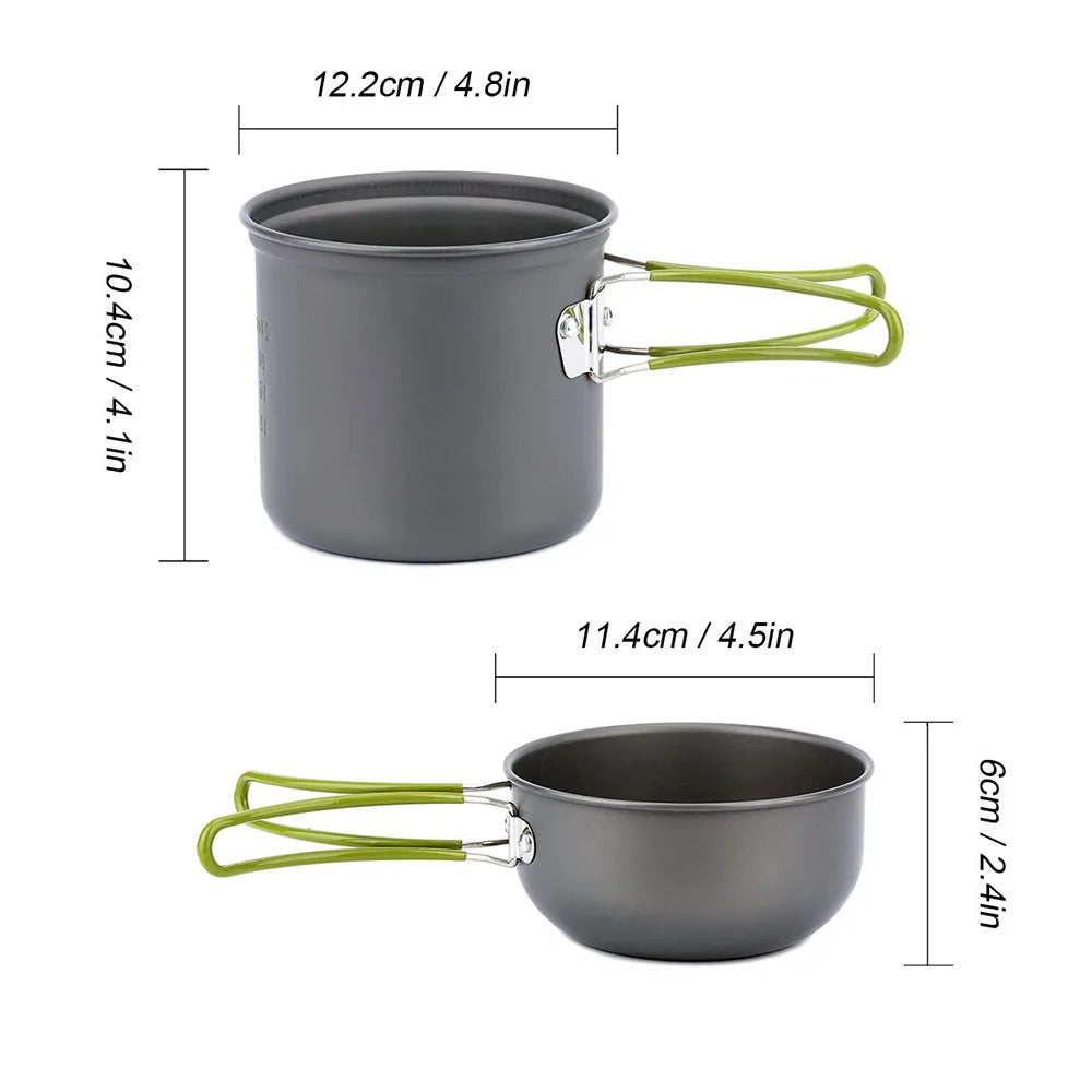 Ultralight Camping Cookware Set Portable