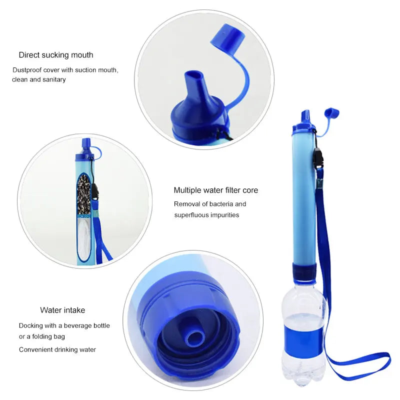 Portable Water Purifier Outdoor Filter for Hiking and Camping