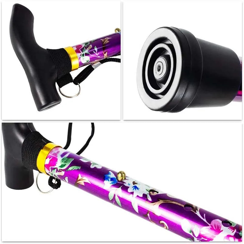 Telescopic 93 cm Folding Hiking Stick – Lightweight, Adjustable & Non-Slip Grip