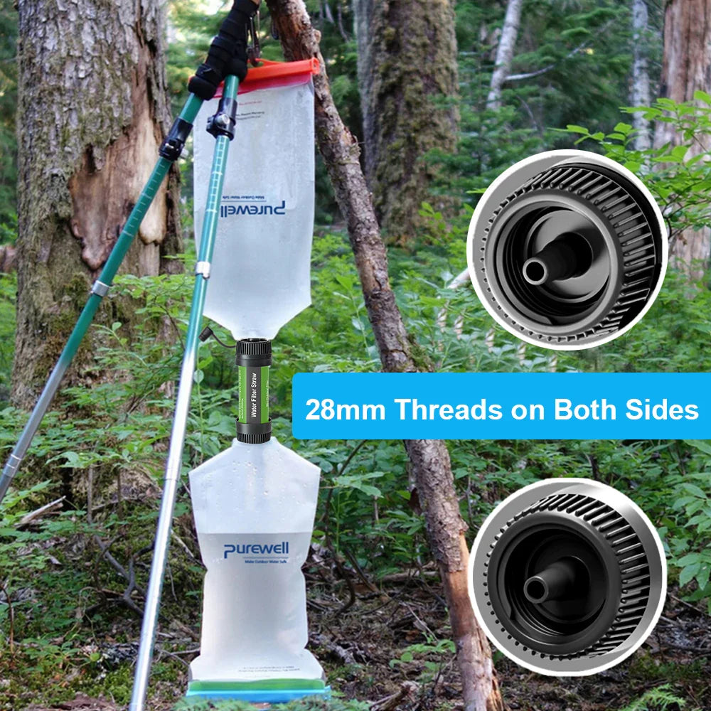 Portable Water Filter Straw for Hiking