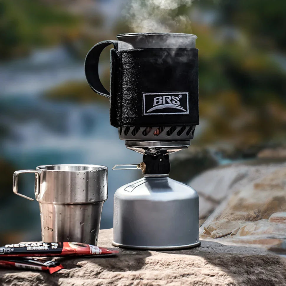 Ultralight Camping Stove System with Heat Exchanger and Pot