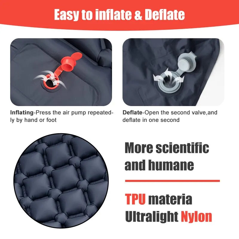 Camping Inflatable Mattress with Built-In Pump – AirSleep