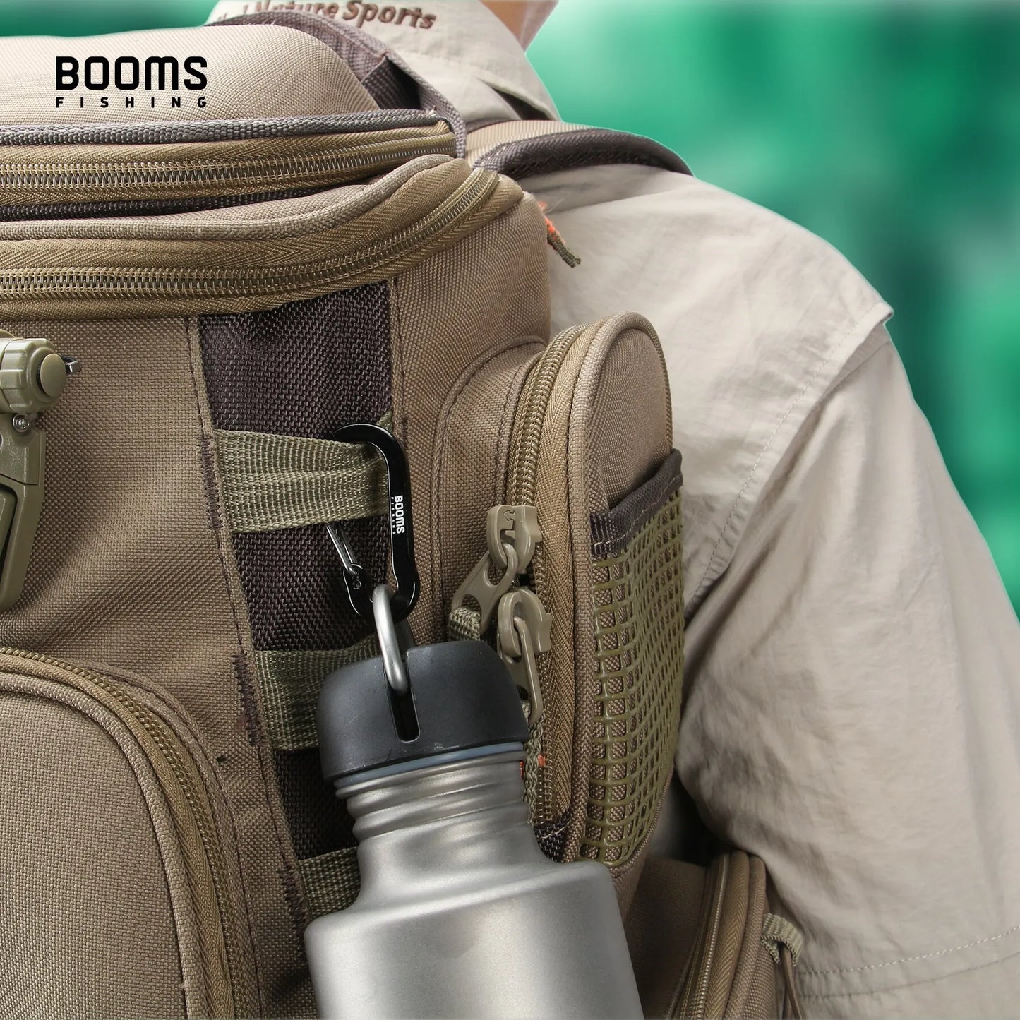 Booms Fishing CC1 – 6PCS Aluminum Carabiner Clip Set for Outdoor & EDC