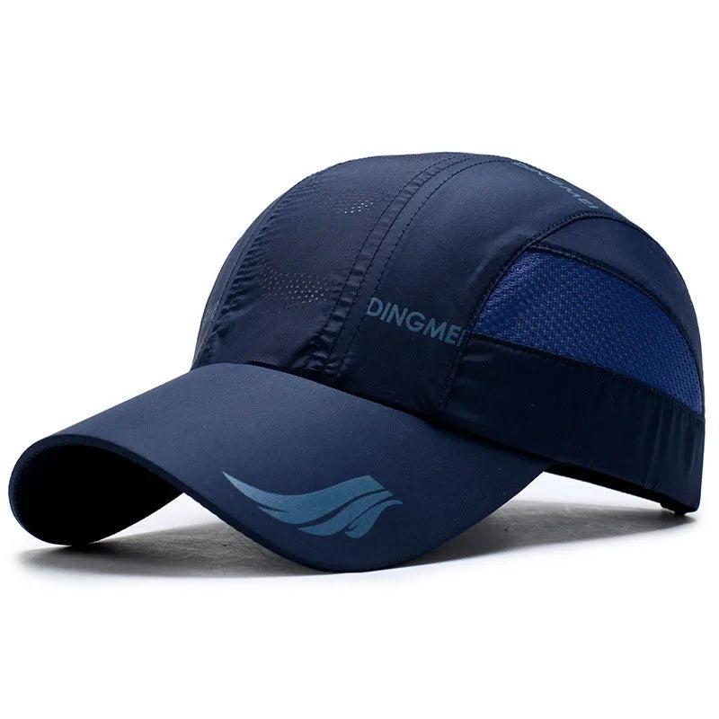 Unisex Quick Dry Mesh Baseball Cap Snapback Solid