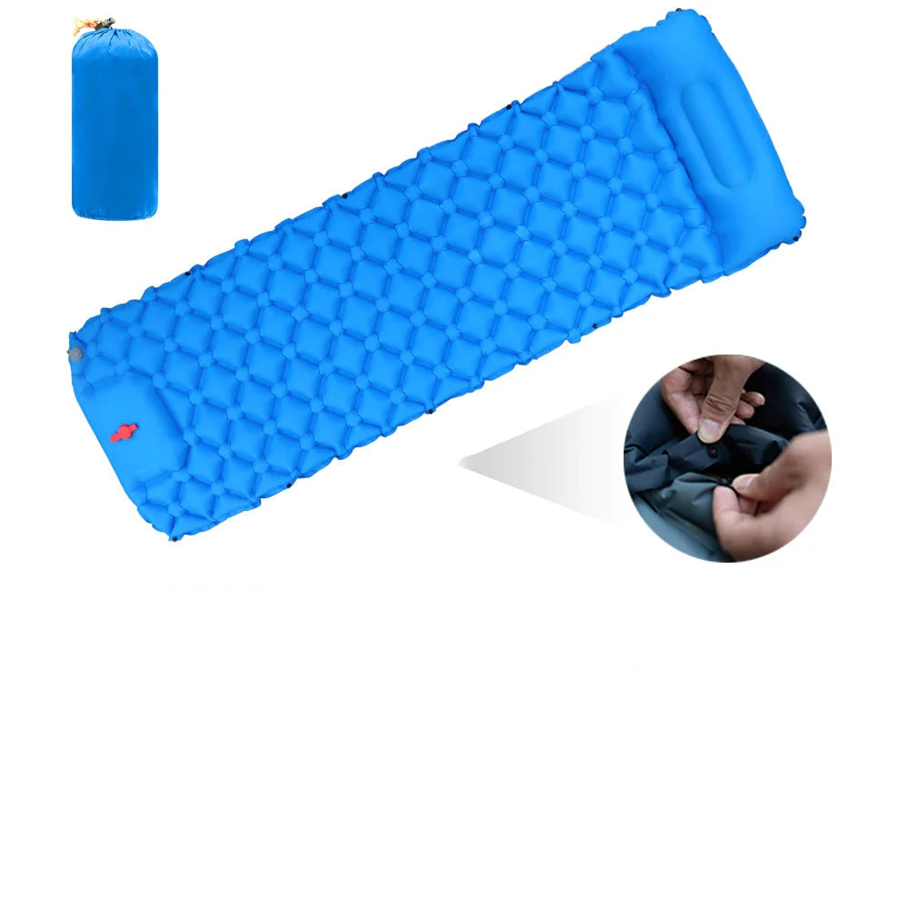 Self-Inflating Camping Sleeping Pad with Pillow