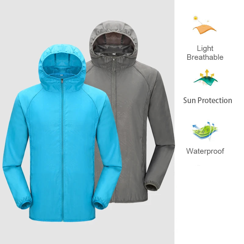 Rain Jacket – Unisex, Waterproof & Quick-Dry