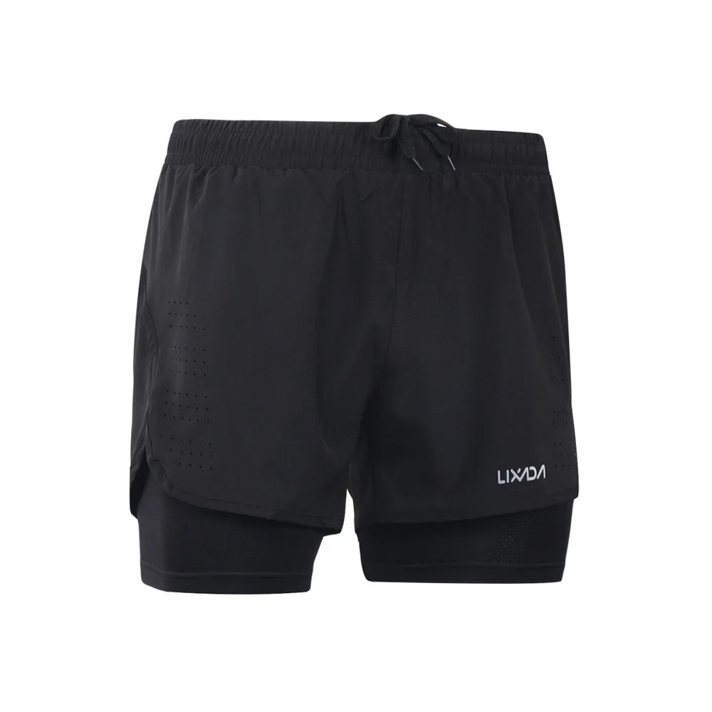 Men’s 2‑in‑1 Quick-Dry Hiking Shorts