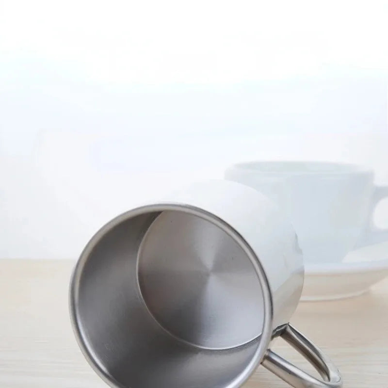 Outdoor Stainless Steel Mug with Carabiner Handle