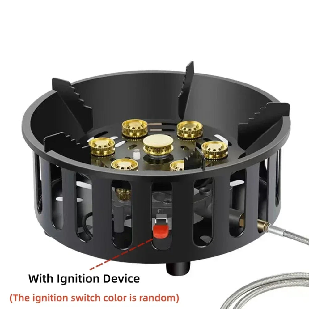 Portable Camping Gas Stove with Windproof Ignition