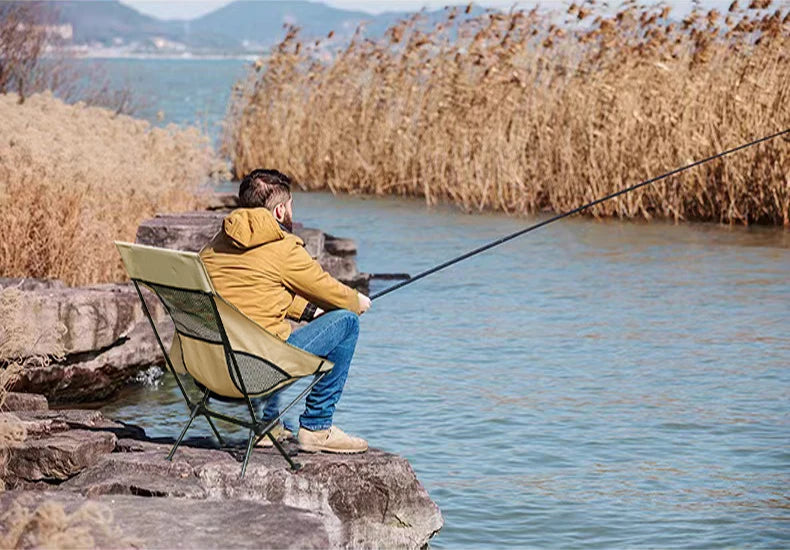 Outdoor Chair – Folding Ultralight with Footrest