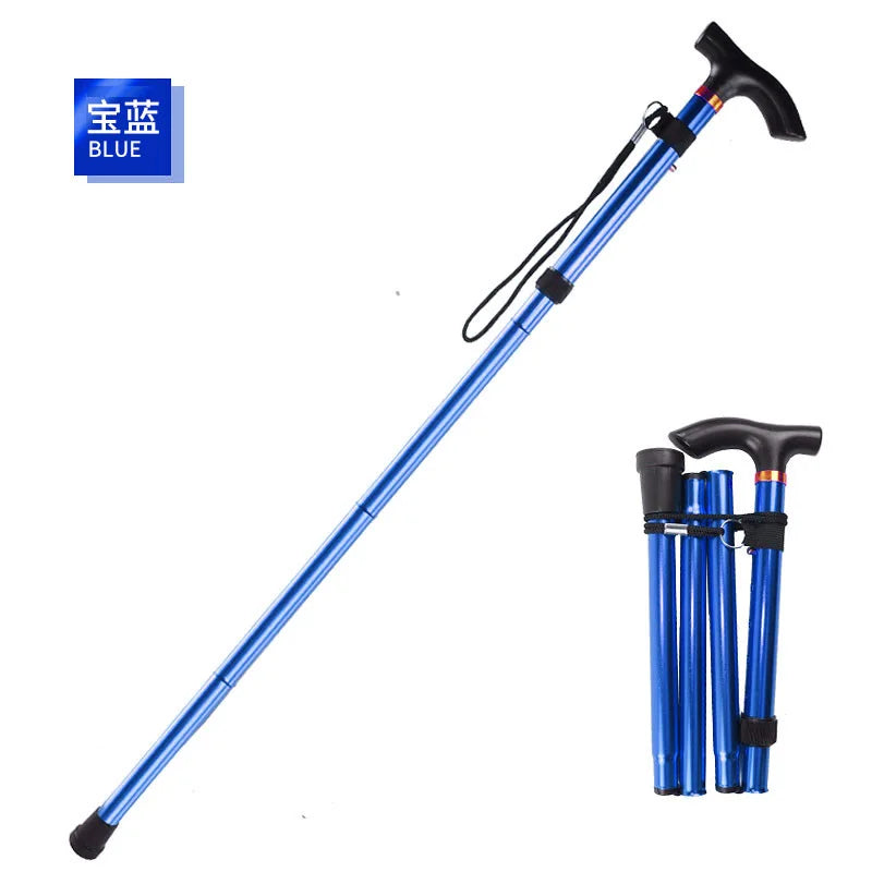 Adjustable Folding Hiking Stick with Wrist Strap