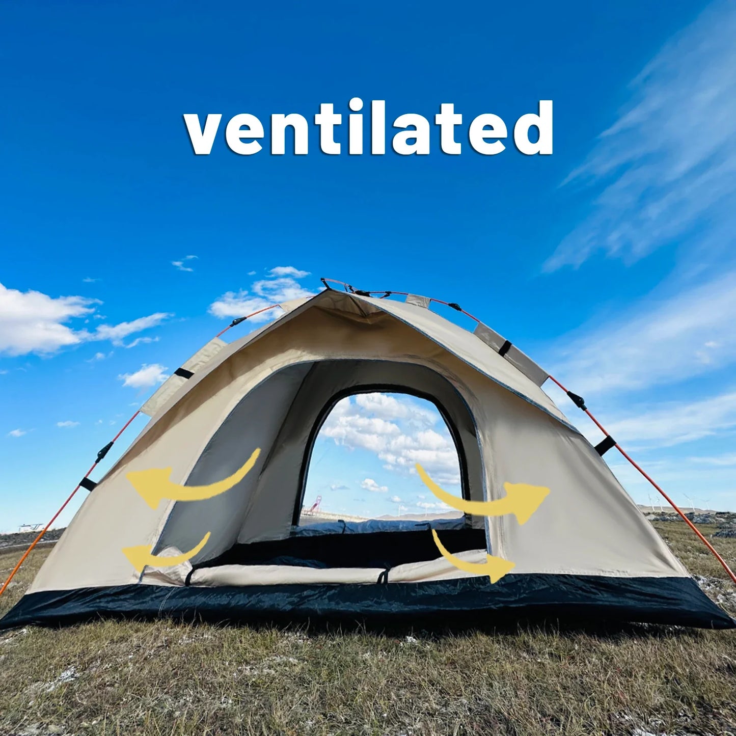 Automatic Quick Opening Camping Tent for 4 People