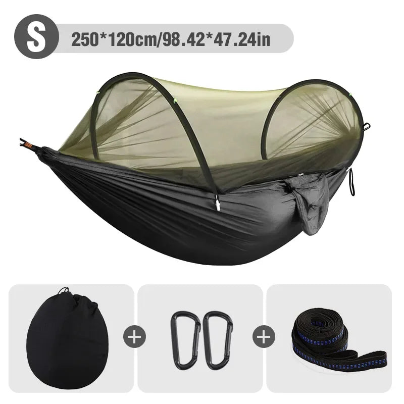WESTTUNE 3-in-1 Camping Hammock – Mosquito Net & Quick Setup