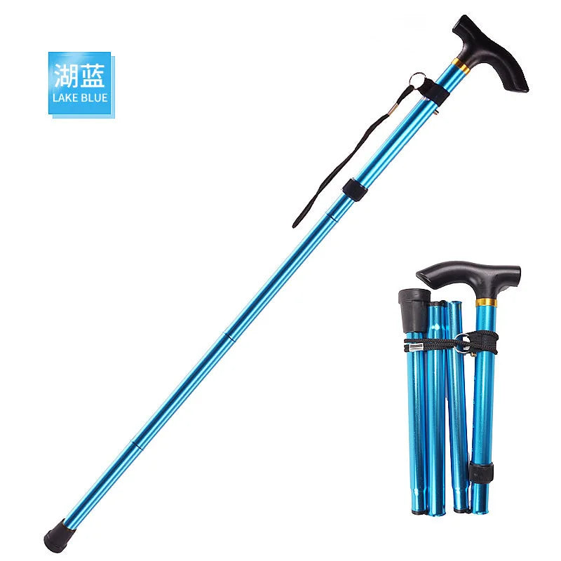 Adjustable Folding Hiking Stick with Wrist Strap