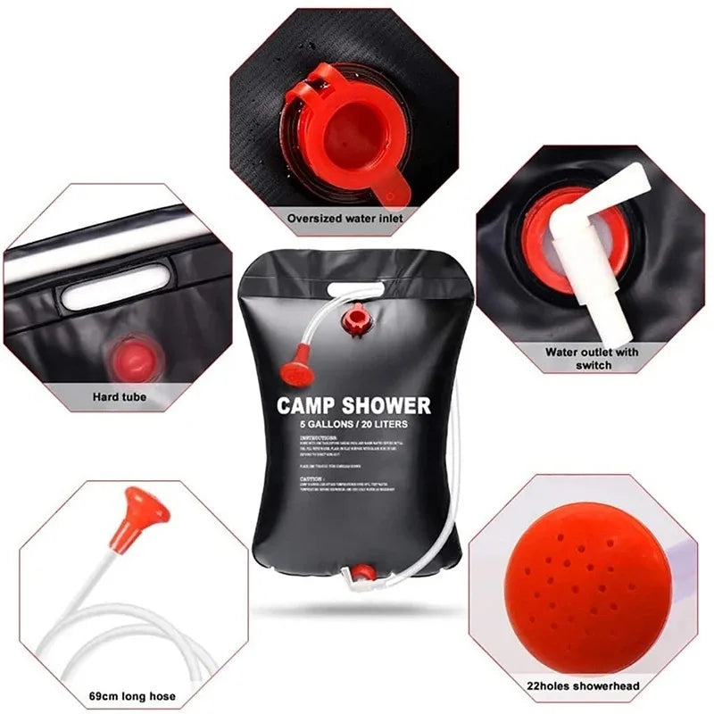 Foldable Camping Water Bag Portable for Shower