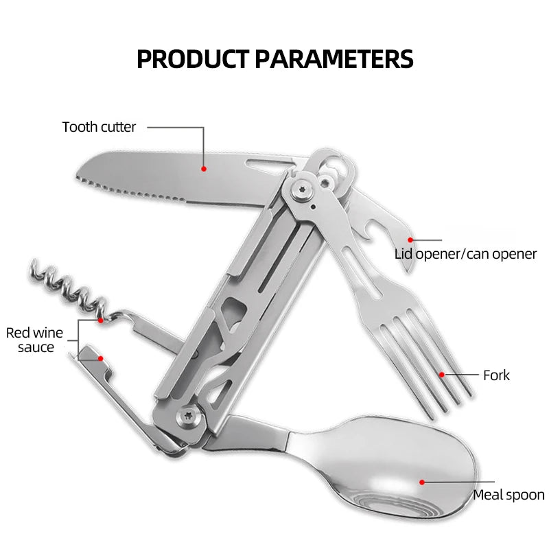 Survival Card Tool – Stainless Steel Multi-Tool with Saw