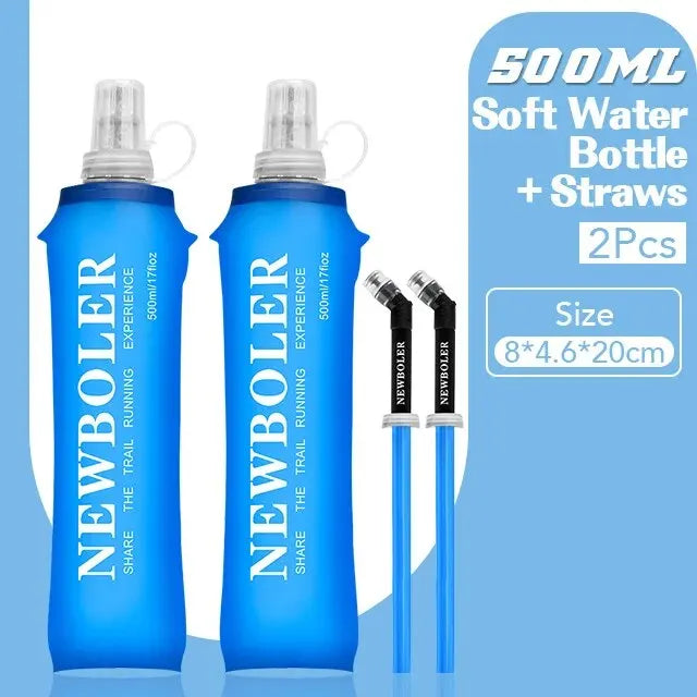 NEWBOLER Soft Flask – 250ml / 500ml Collapsible Water Bottle