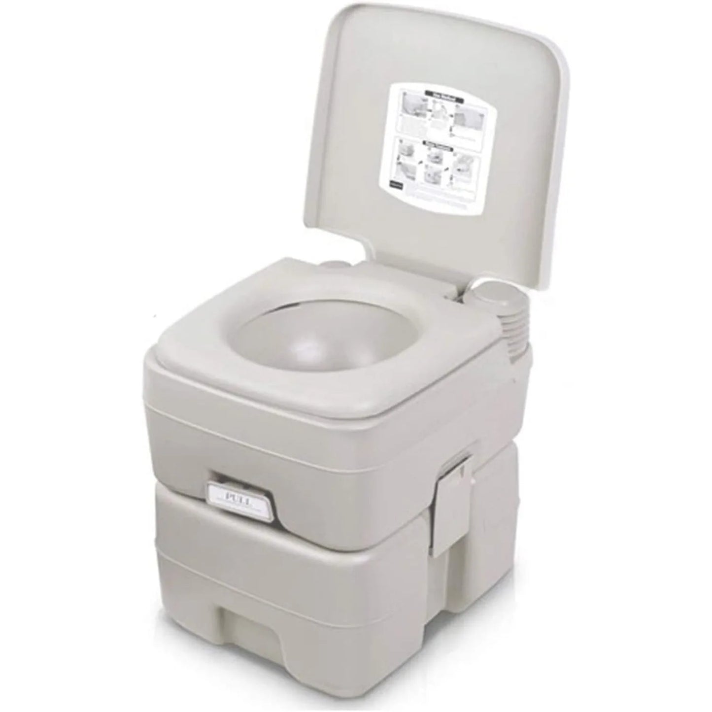 20L Portable Camping Toilet – Flush Portaloo with Handle