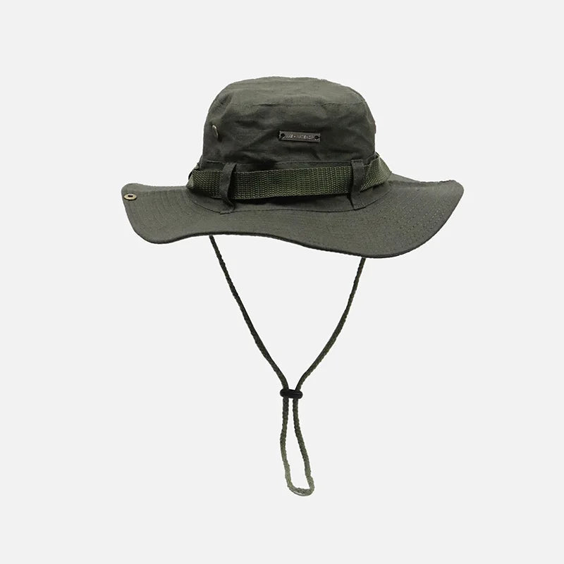 Tactical Camo Bucket Hat 60cm UV Sun Protection for Hiking
