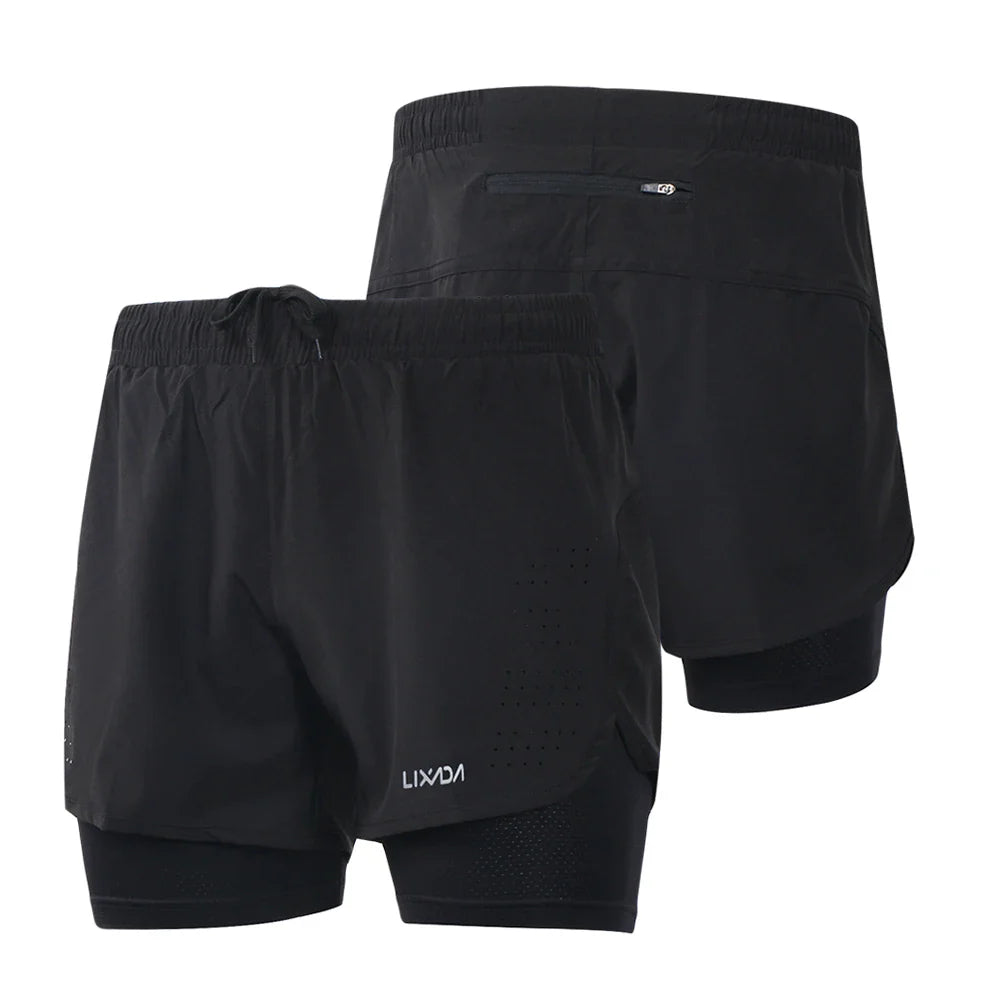 Men’s Quick Dry 2 in 1 Hiking Shorts with Longer Liner