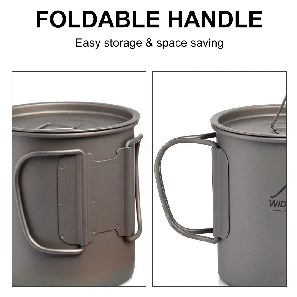 Lightweight Titanium Camping Mug for Hiking