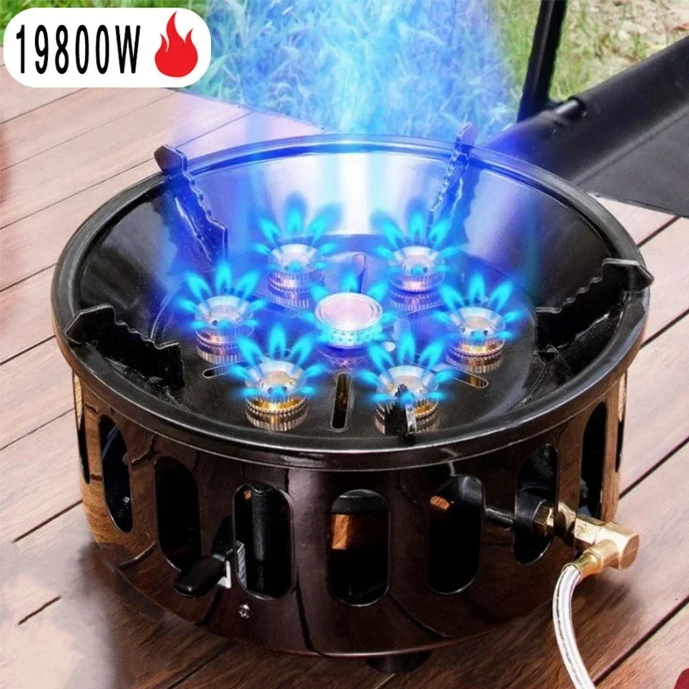 Portable Camping Gas Stove with Windproof Ignition