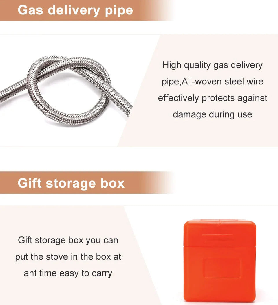 Portable Camping Gas Stove Windproof Folding Ultralight Cooker