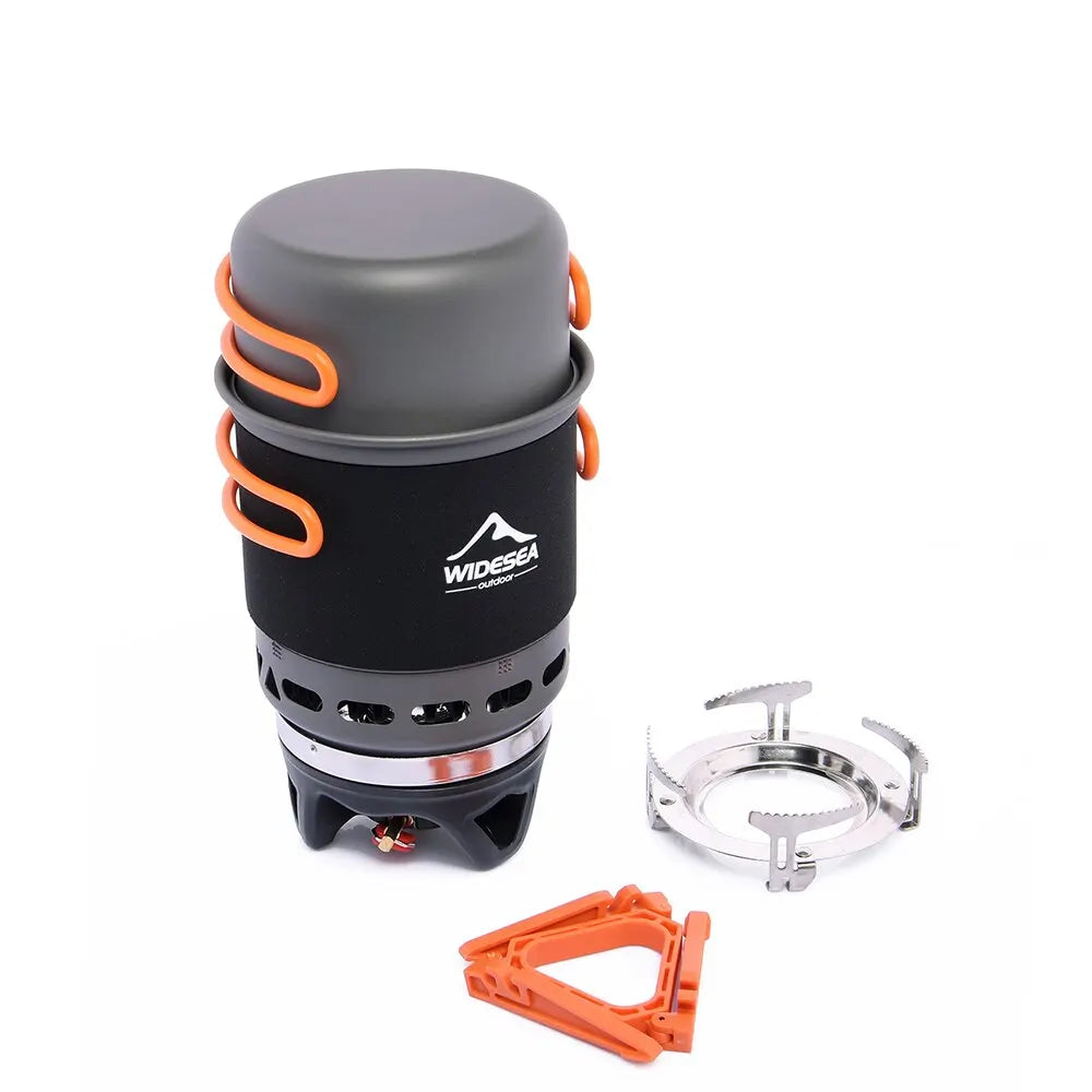Camping Cooking Pot Set with Heat Exchanger
