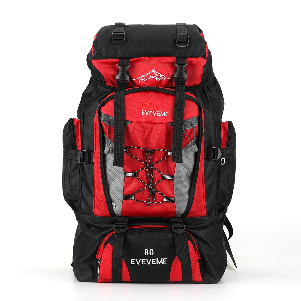 80 L Mountaineering Hiking Backpack Unisex Large Capacity