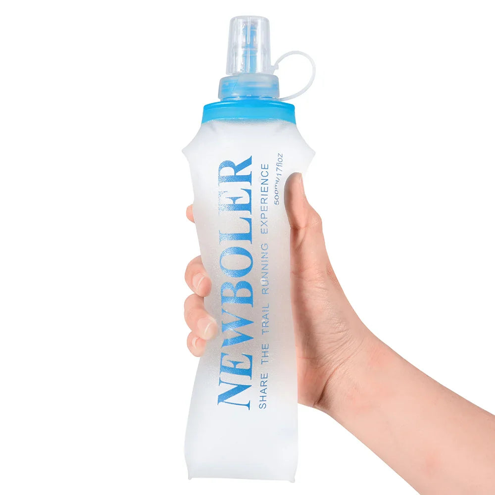 150 to 750 mL Collapsible Silicone Water Bottle for Hiking and Camping