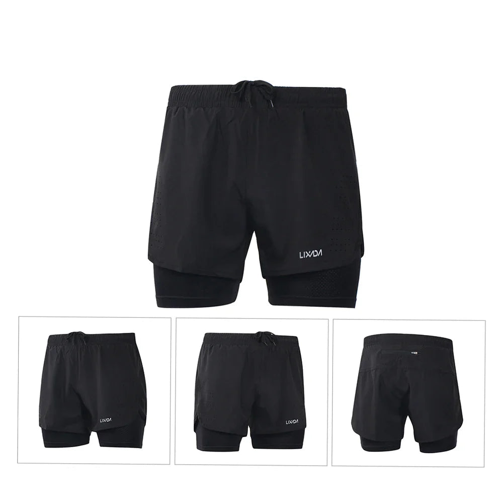 Men’s Quick Dry 2 in 1 Hiking Shorts with Longer Liner
