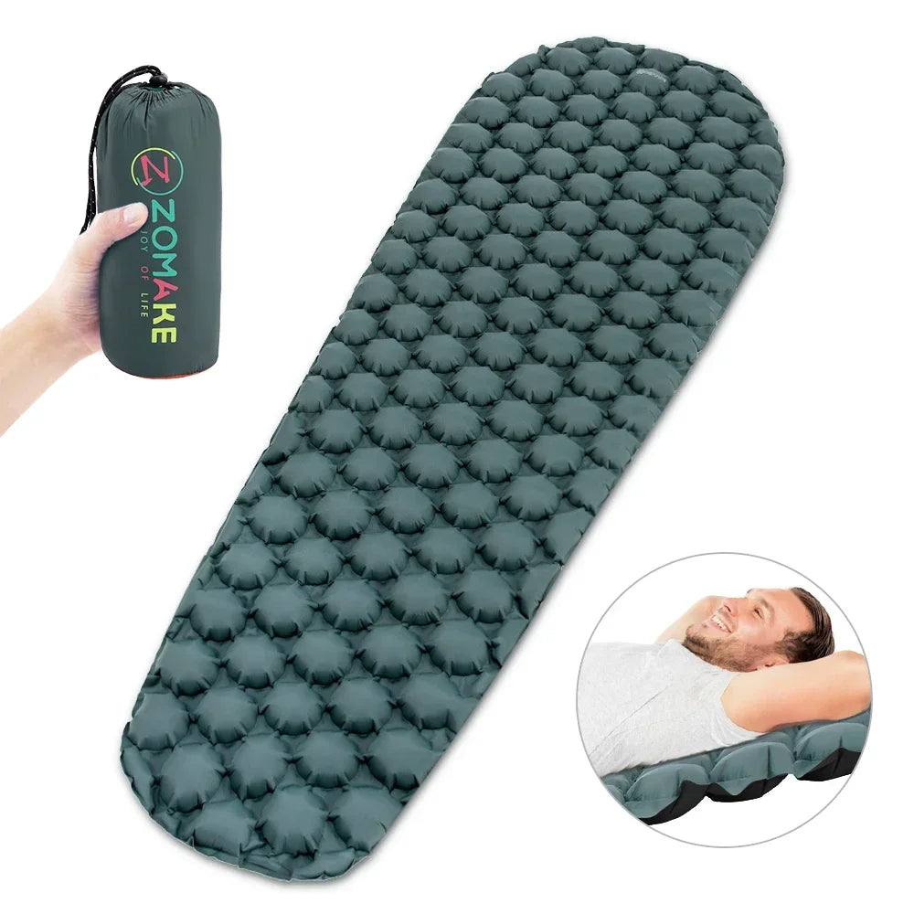 Ultralight Sleeping Pad – Fast-Inflating Solo Camping Mat