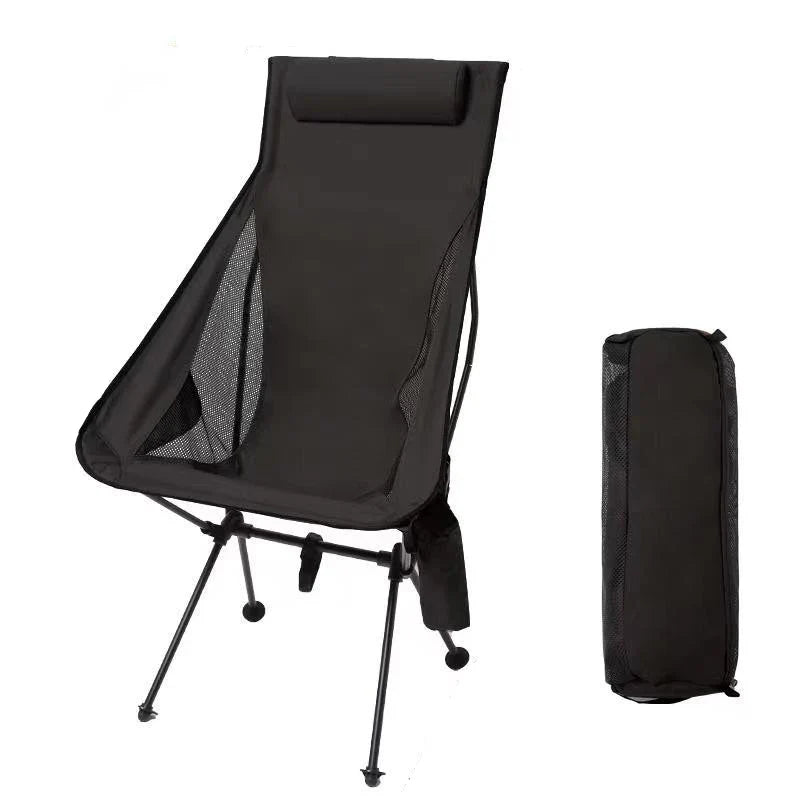 Folding Camping Chair with Headrest Aluminium Alloy Lightweight