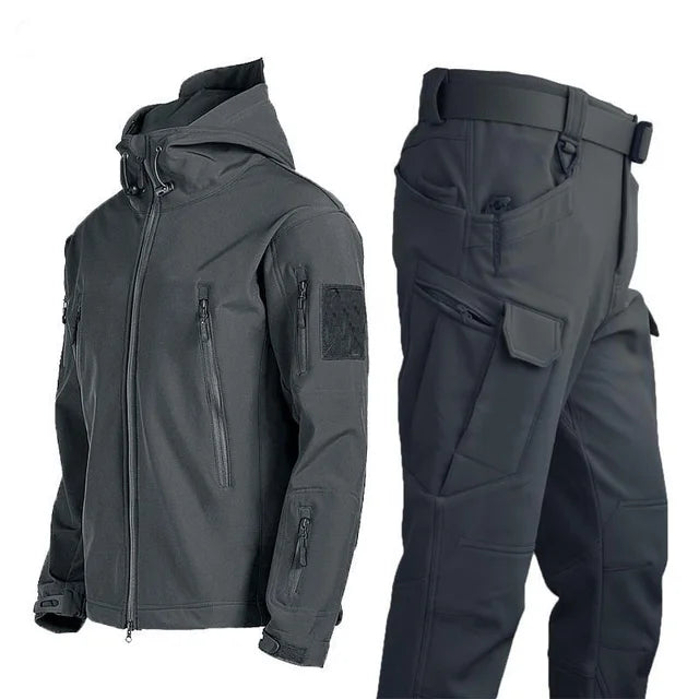 Men’s Tactical Softshell Set – Waterproof Jacket & Pants for Outdoor & Hiking