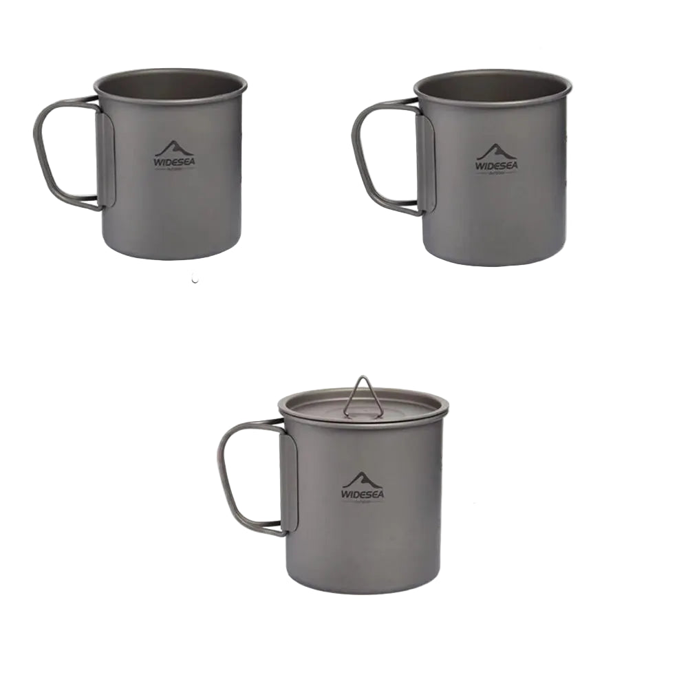 Lightweight Titanium Camping Mug for Hiking