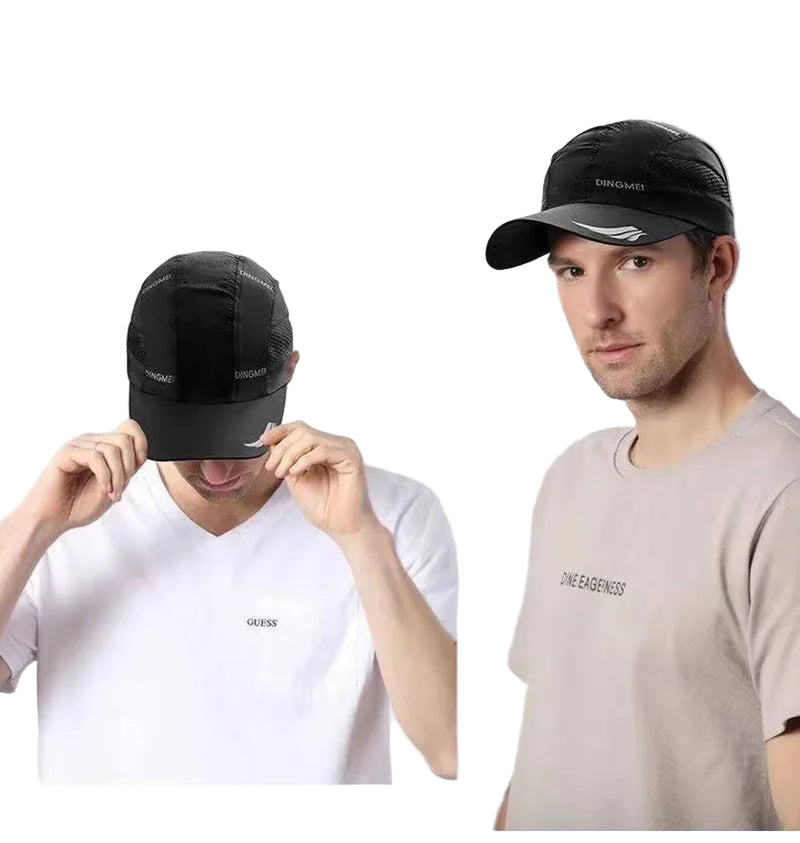 Unisex Quick Dry Mesh Baseball Cap Snapback Solid