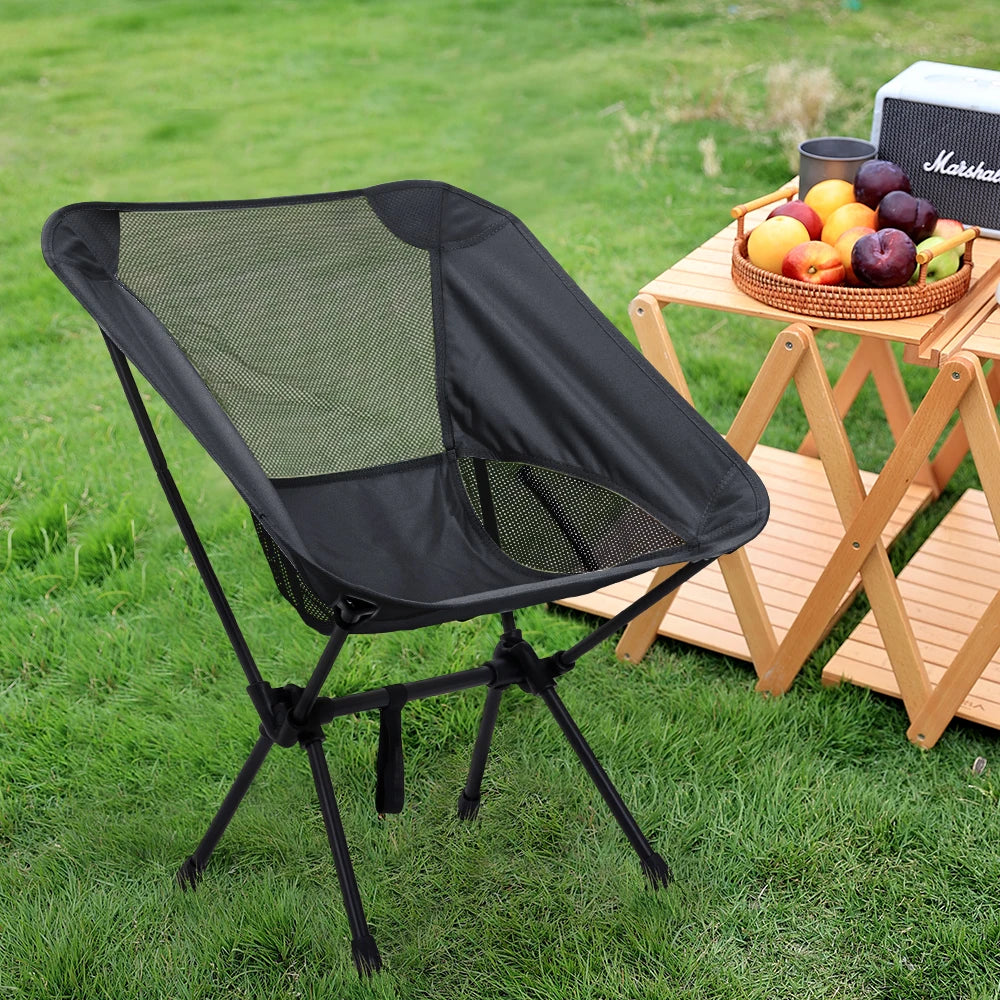 Portable Folding Camping Chair – With Backrest for Fishing, Beach & Outdoor Use