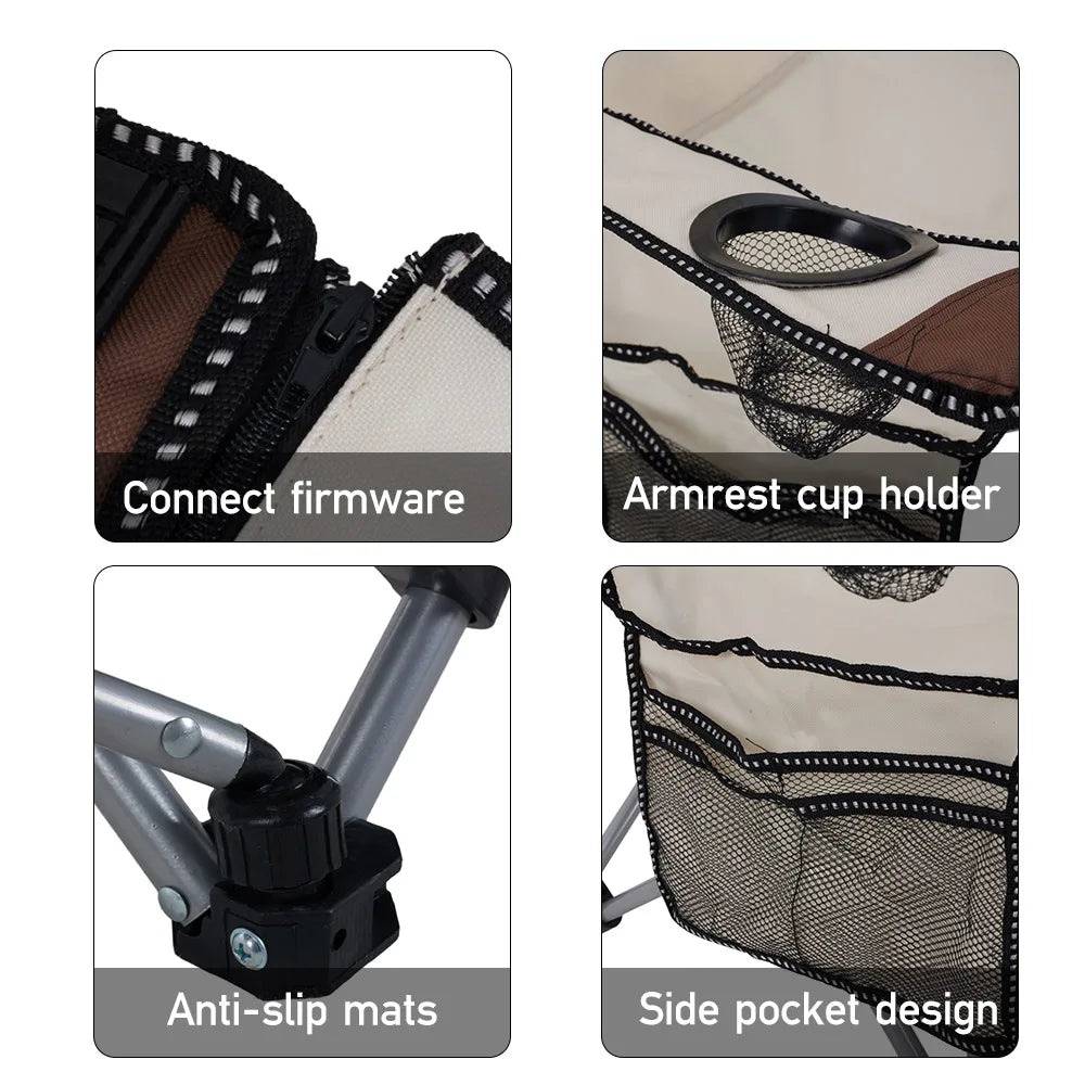Portable Folding Camping Chair – Adjustable & Lightweight for Outdoor Use